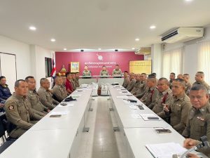 พ.ต.อ.ศุภชัย วิบูรณ์สุขสันต์ ผกก.สภ.หนองสาหร่ายจัดอบรมการปฏิบัติตนของข้าราชการตำรวจที่พึงปฏิบัติเพื่อรักษาจริยธรรมตามประมวลจริยธรรมของสำนักงานตำรวจแห่งชาติ พ.ศ. ๒๕๖๔