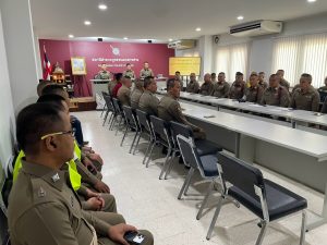 พ.ต.อ.ศุภชัย วิบูรณ์สุขสันต์ ผกก.สภ.หนองสาหร่าย ได้เรียกข้าราชการตำรวจในสังกัดเข้ารับการอบรมชี้แจงเรื่อง การจัดการทรัพย์สินทางราชการ ของบริจาคและการจัดเก็บของกลาง